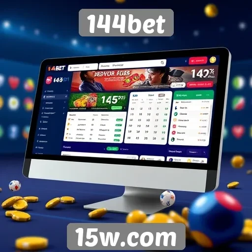 interface e usabilidade do site 144bet